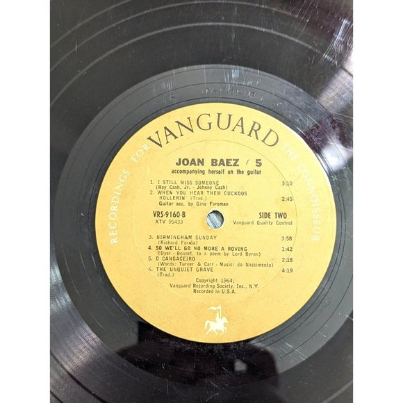 Joan Baez 5 LP 1964 Vanguard VSD 79160 1964 Original Vinyl Folk Stereo - Picture 13 of 13